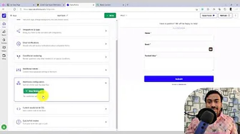 Setting up webhook URL in form provider to capture form submissions